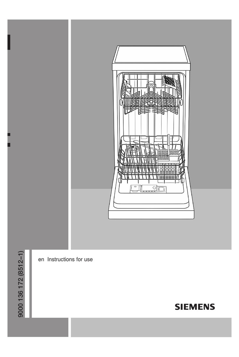 Siemens dishwasher Instructions for use