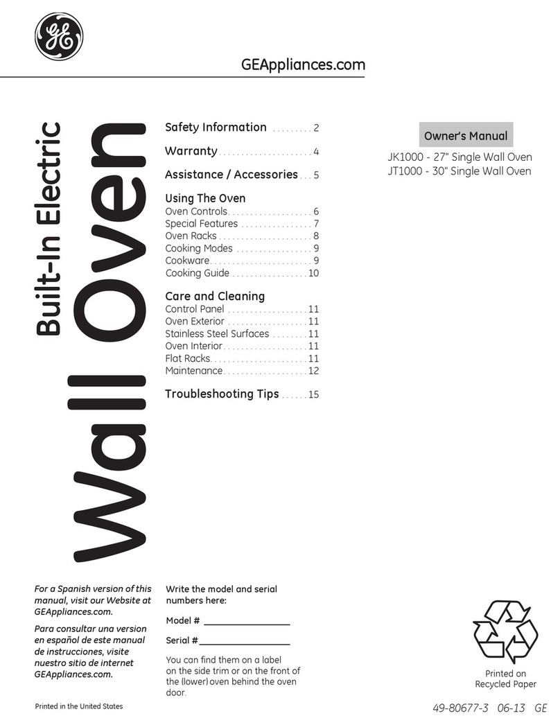 GE JK1000 User manual