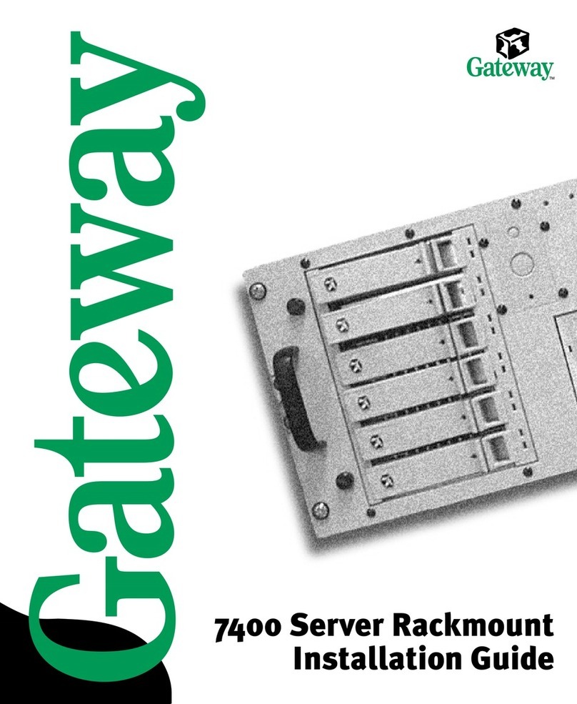 Gateway 7400 Rack Mounting instructions