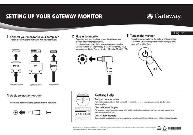 Gateway FHX2402L User manual