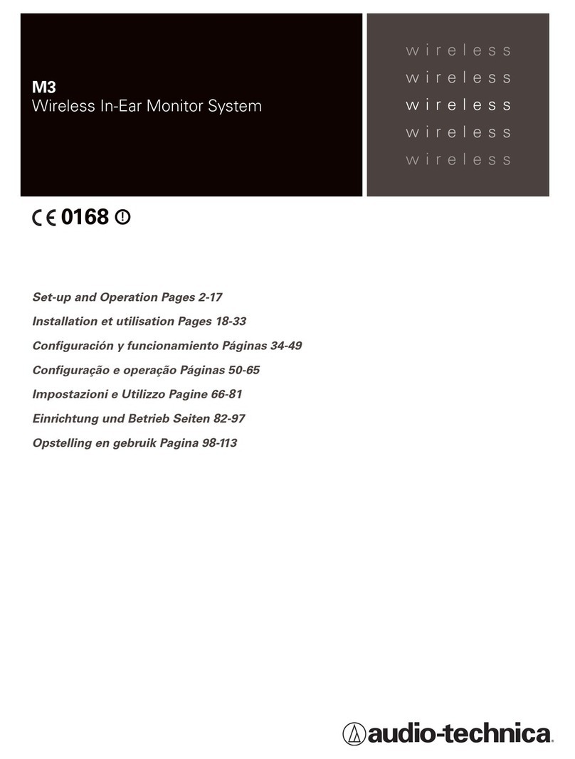 Audio Technica M3 Manual instruction