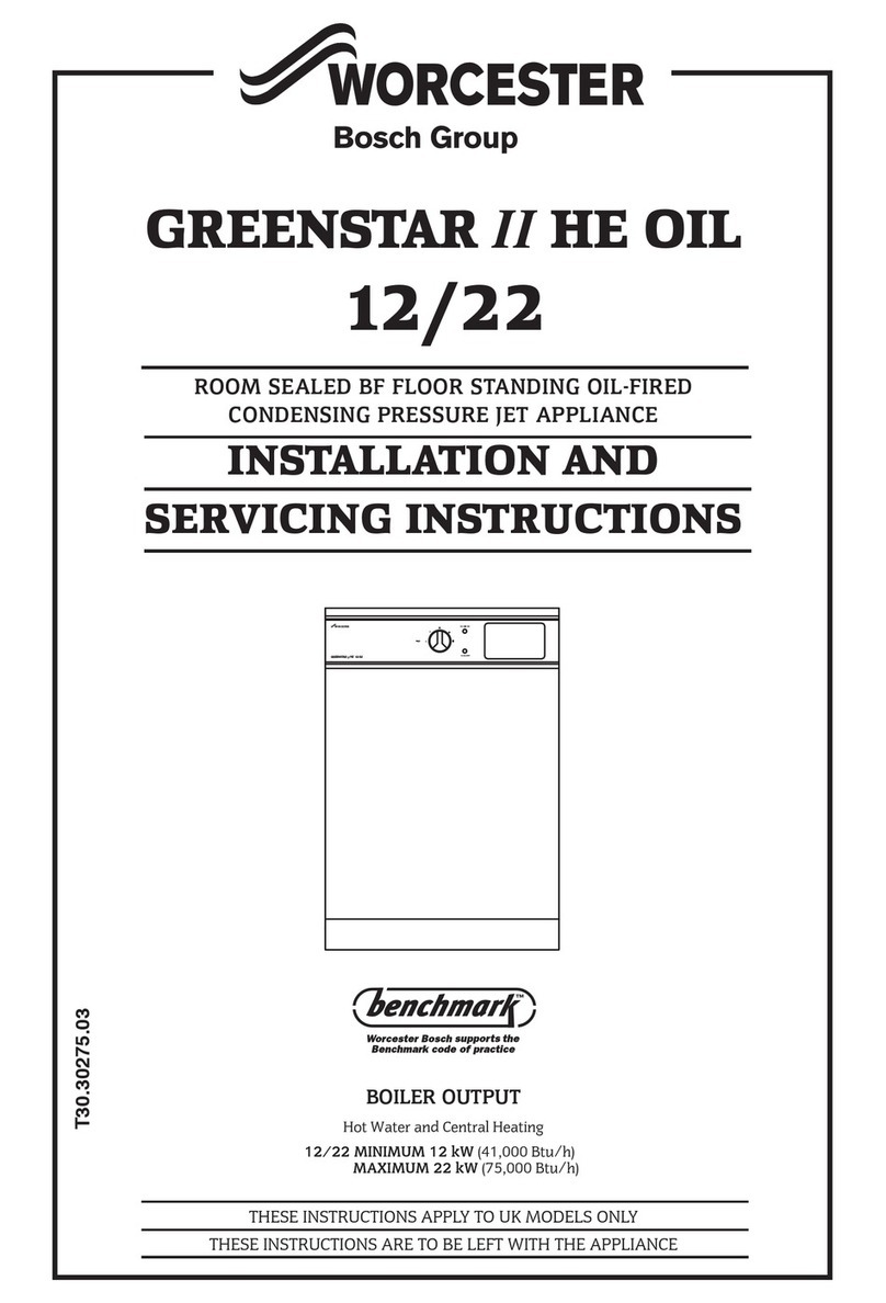 Worcester GREENSTAR II HE OIL 12/22 Installation and servicing instructions Worcester GREENSTAR II HE OIL 12/22 Installation and servicing instructions