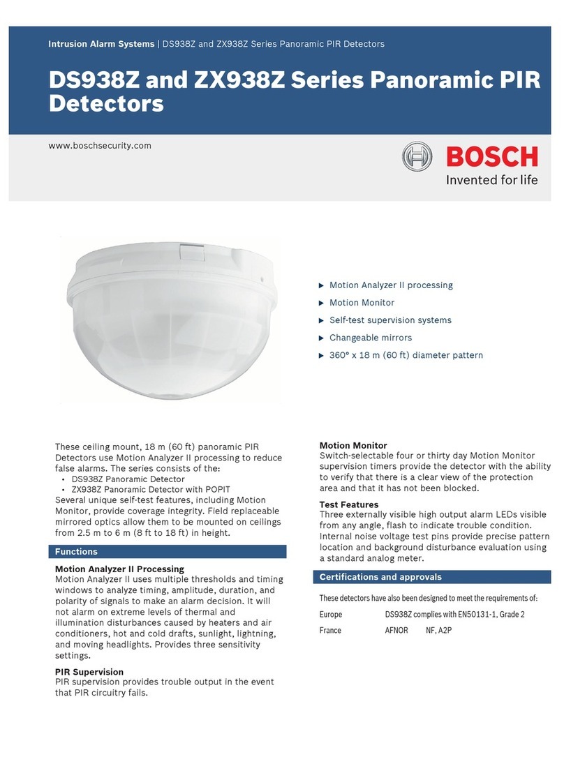 Bosch DS938Z Series User manual