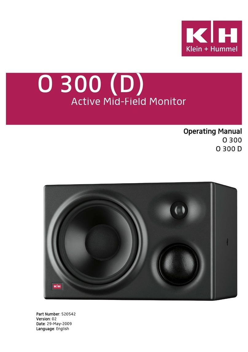 Klein + Hummel O 300 operating manual