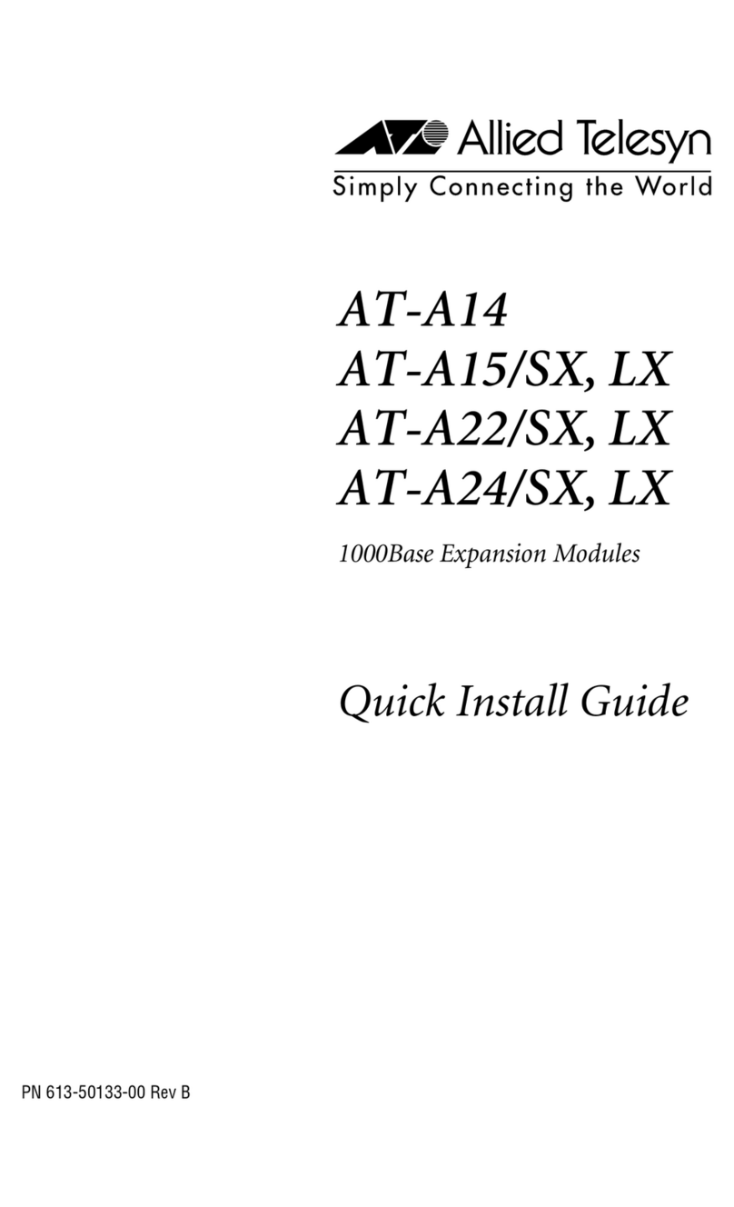 Allied Telesis AT-A14 User manual