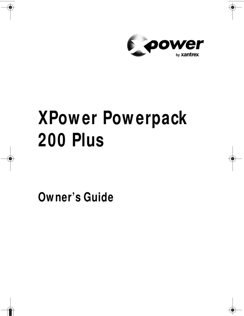 Xantrex XPower Powerpack 200 Plus owner's guide
