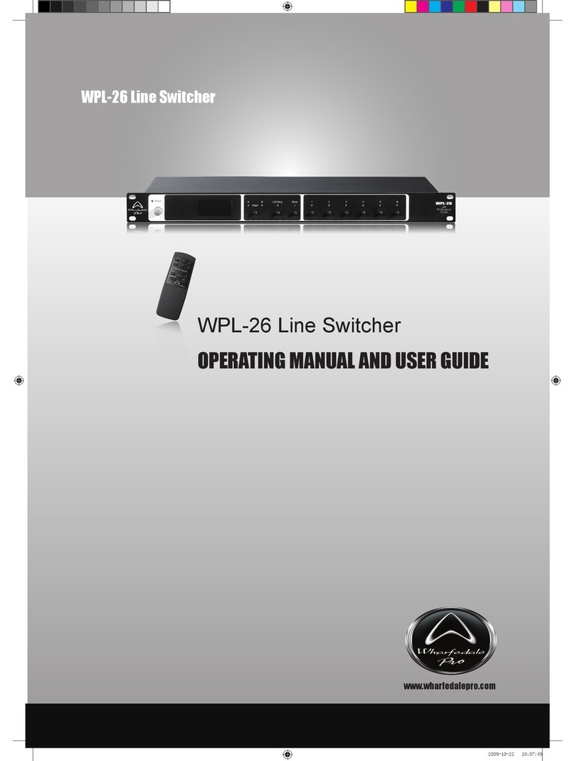 Wharfedale Pro WPL-26 Operating manual and user guide