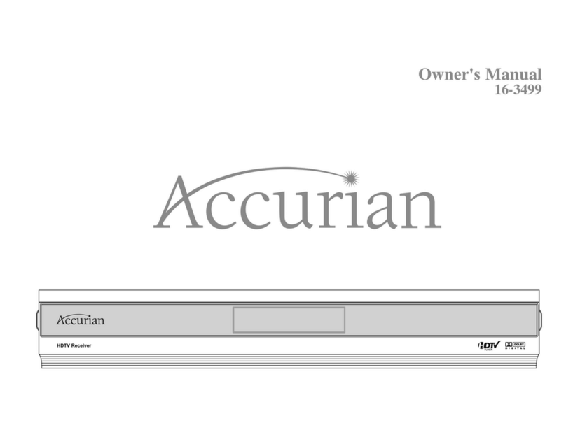 Accurian Hdtv receiver User manual