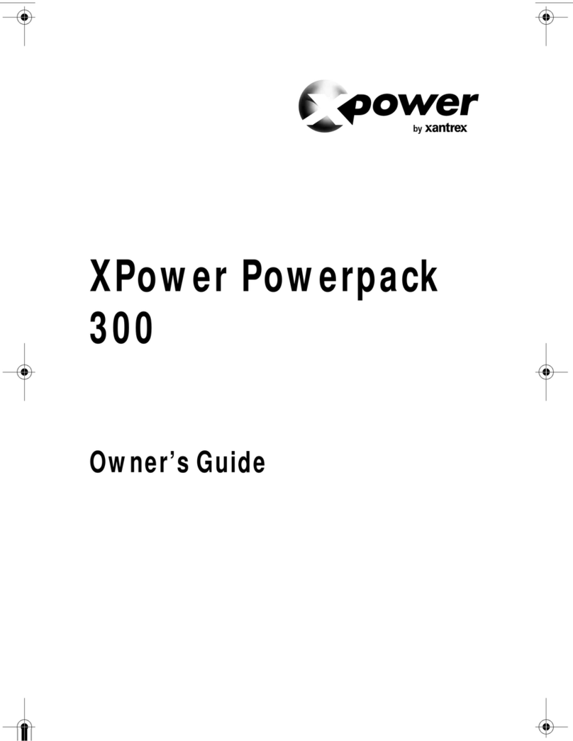 Xantrex XPower Powerpack 300 owner's guide