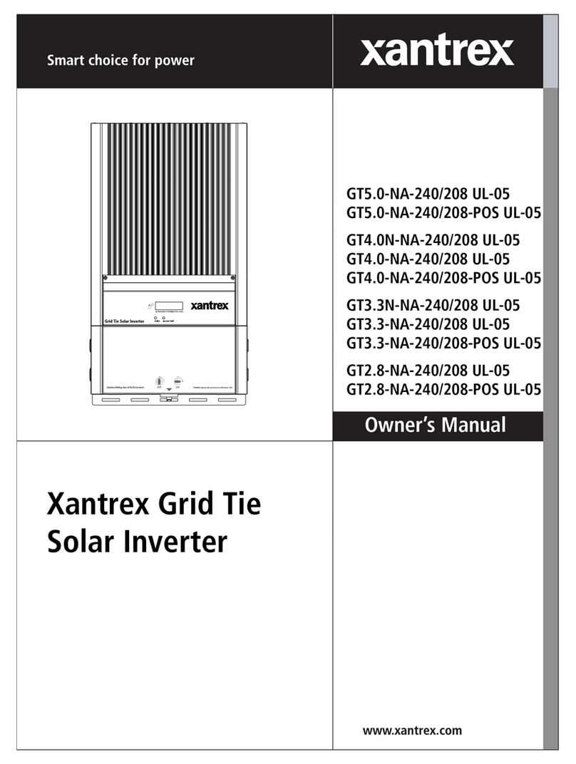 Xantrex GT5.0-NA-240 User manual