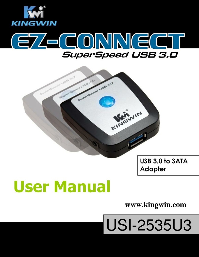 Kingwin Ez-Connect USI-2535U3 user manual