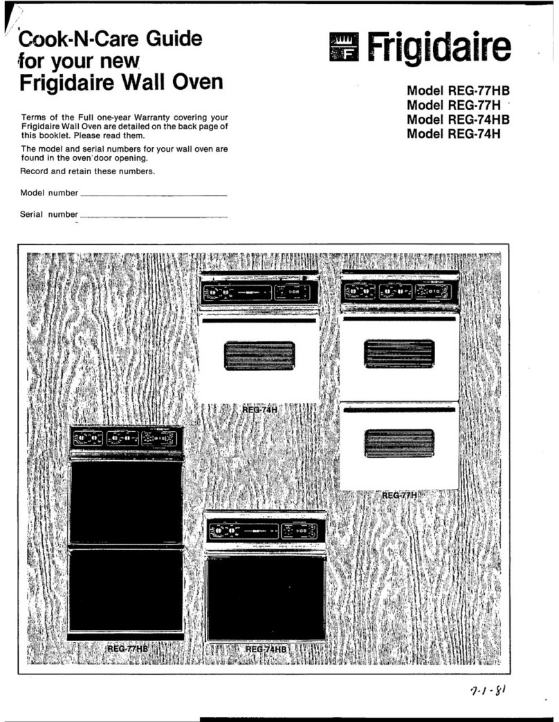 Frigidaire REG-77HB User manual Frigidaire REG-77HB User manual