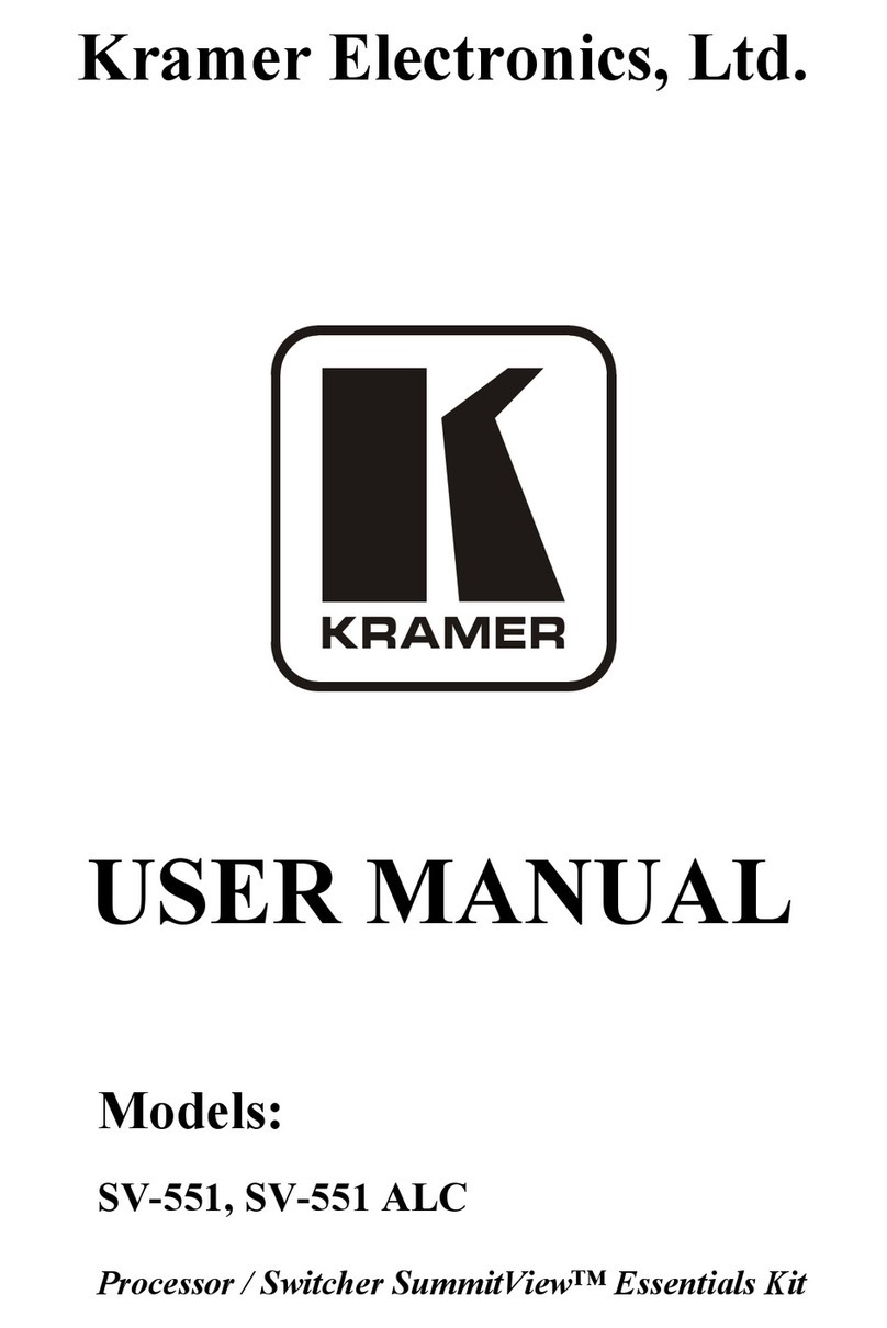 Kramer SV-551 User manual