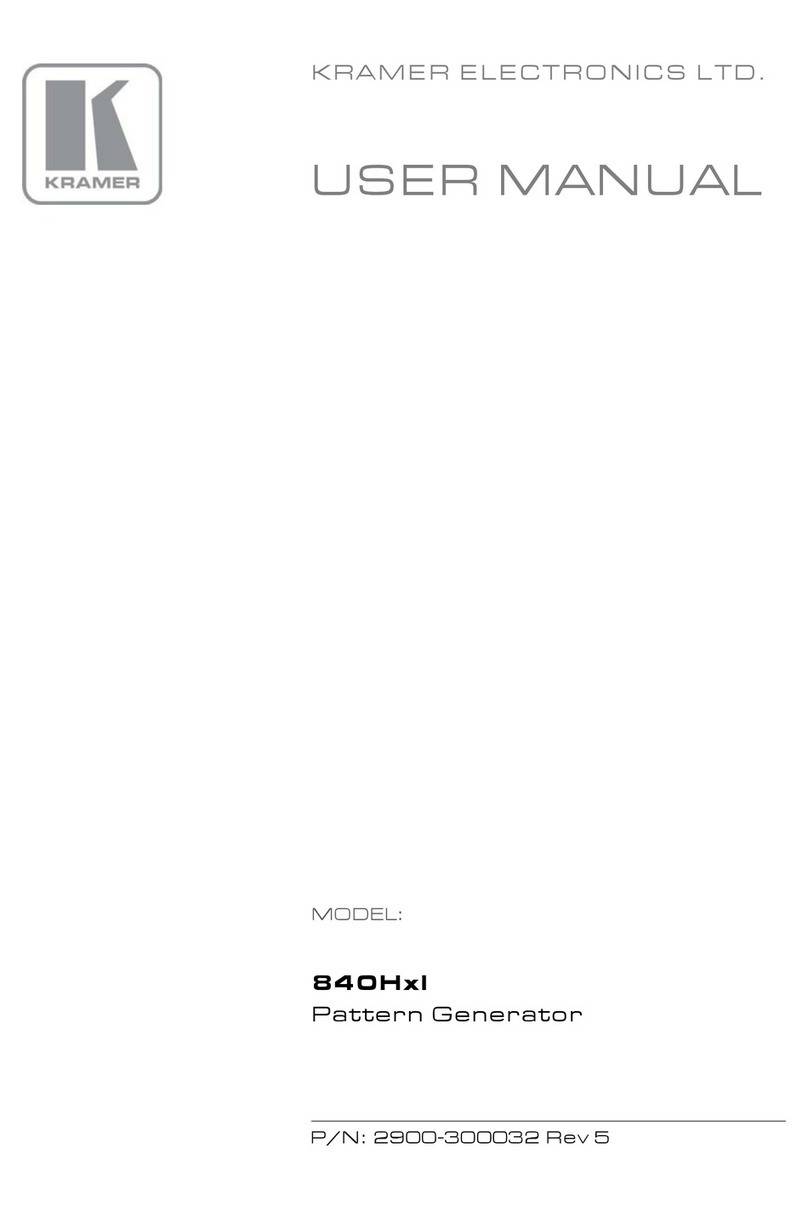 Kramer 840Hxl user manual