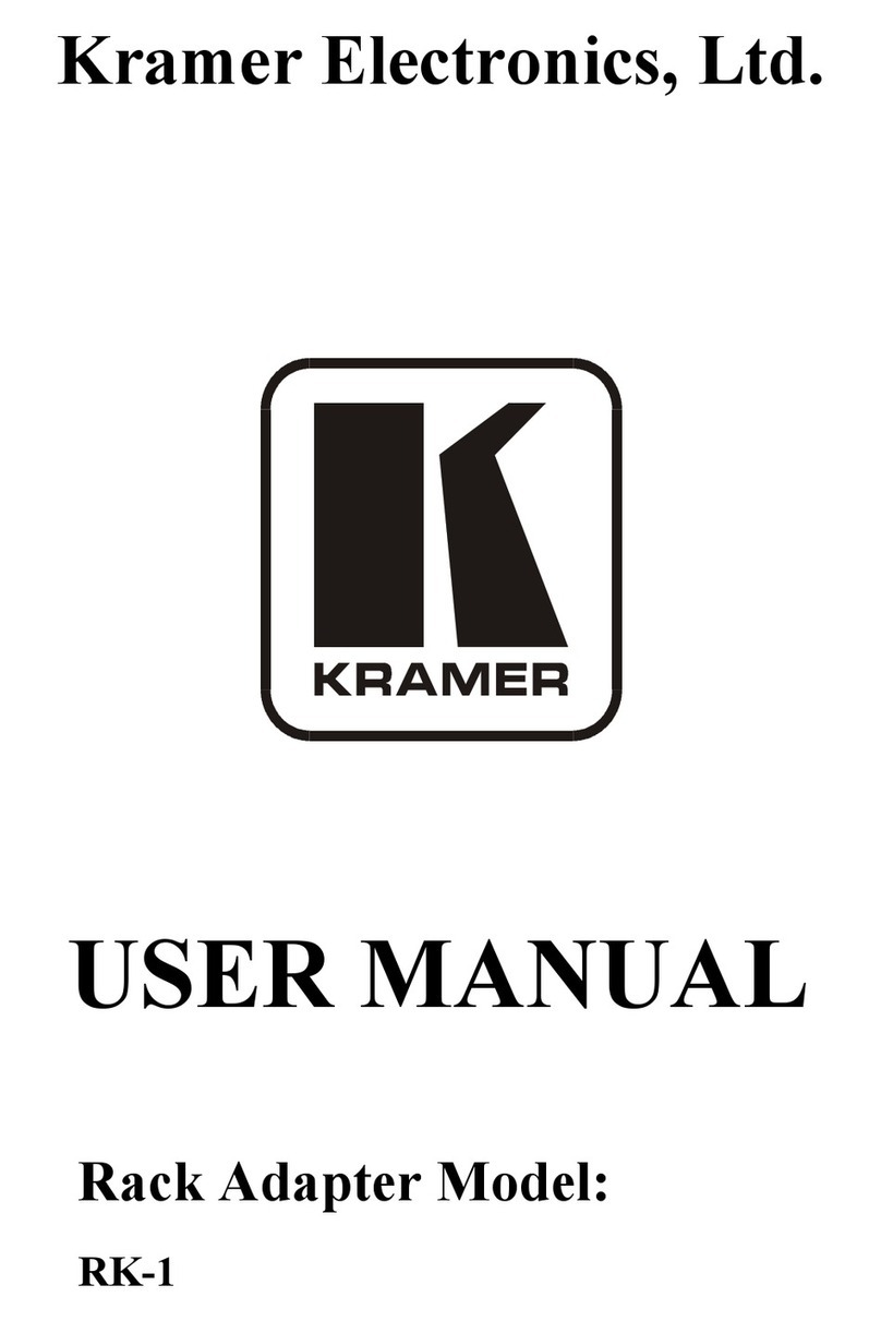 Kramer RK-1 User manual Kramer RK-1 User manual