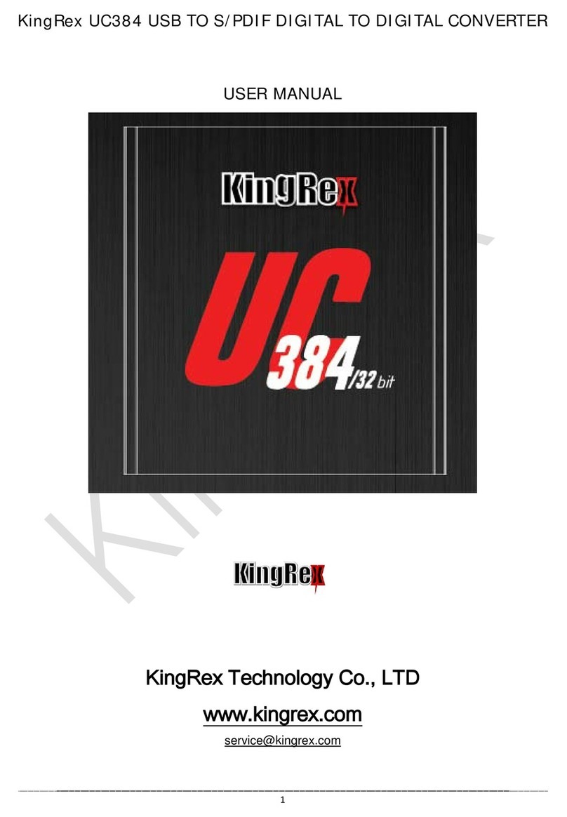 Kingrex UC384 user manual