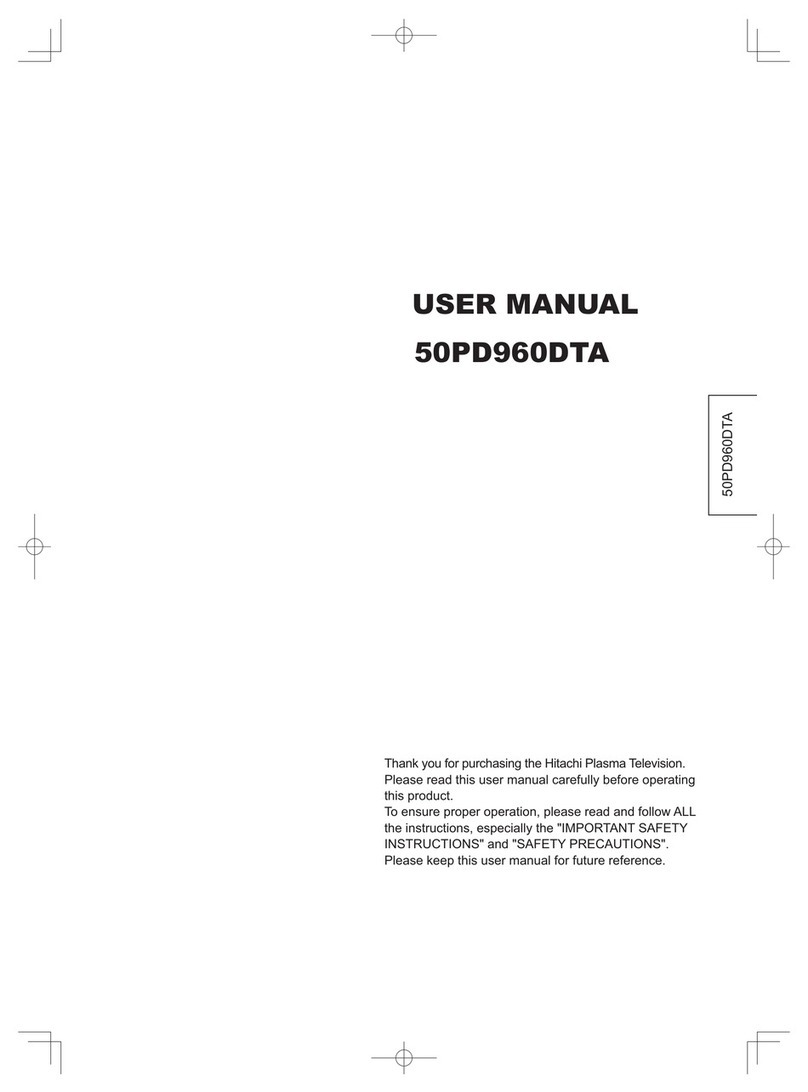 Hitachi 50PD960DTA User manual