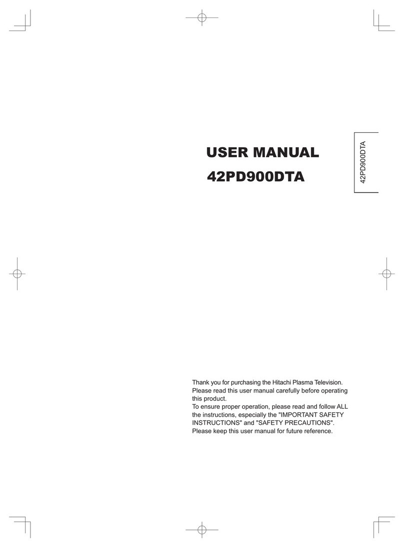 Hitachi 42PD900DTA User manual