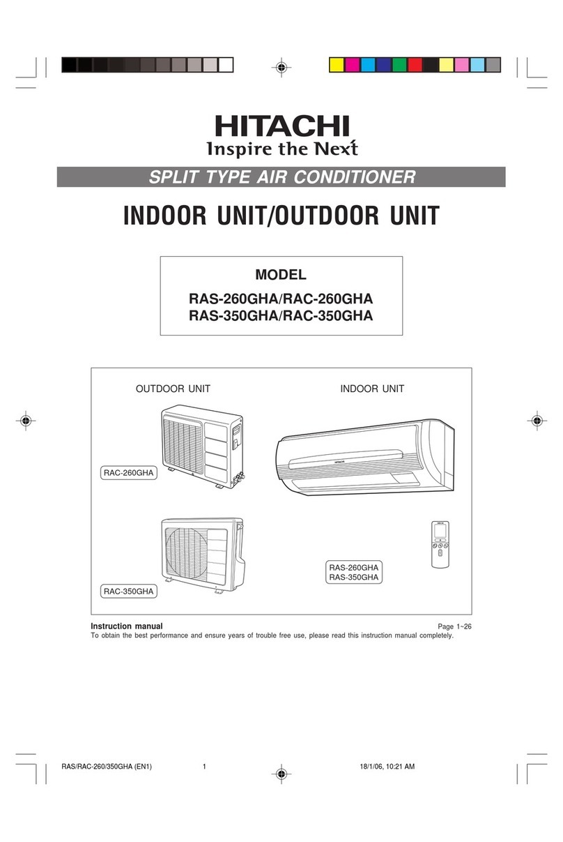 Hitachi RAS-260GHA User manual