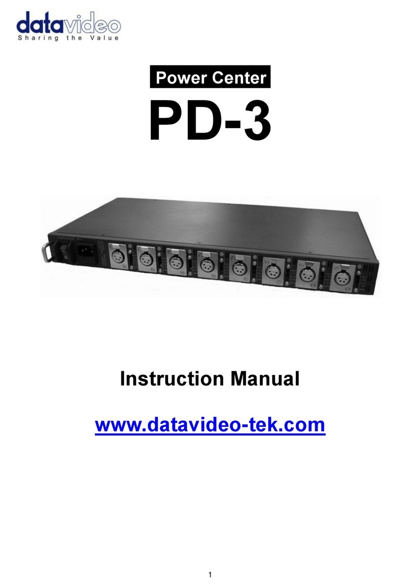 Data Video PD-3 instruction manual