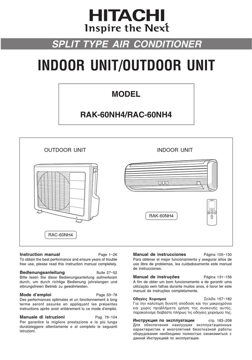 Hitachi RAK-60NH4 User manual