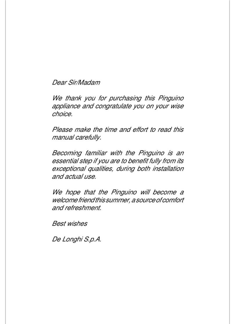DeLonghi PACCT 250 User manual