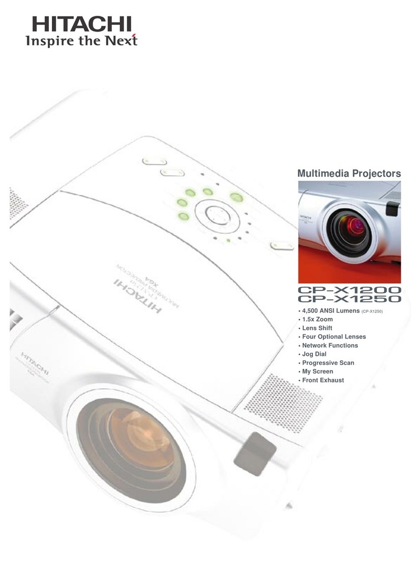 Hitachi CP-X1200 Series quick guide