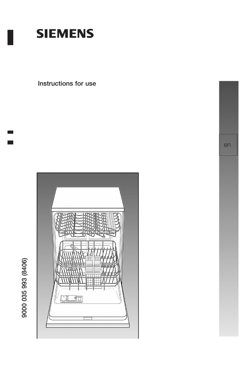 Siemens dishwasher User manual