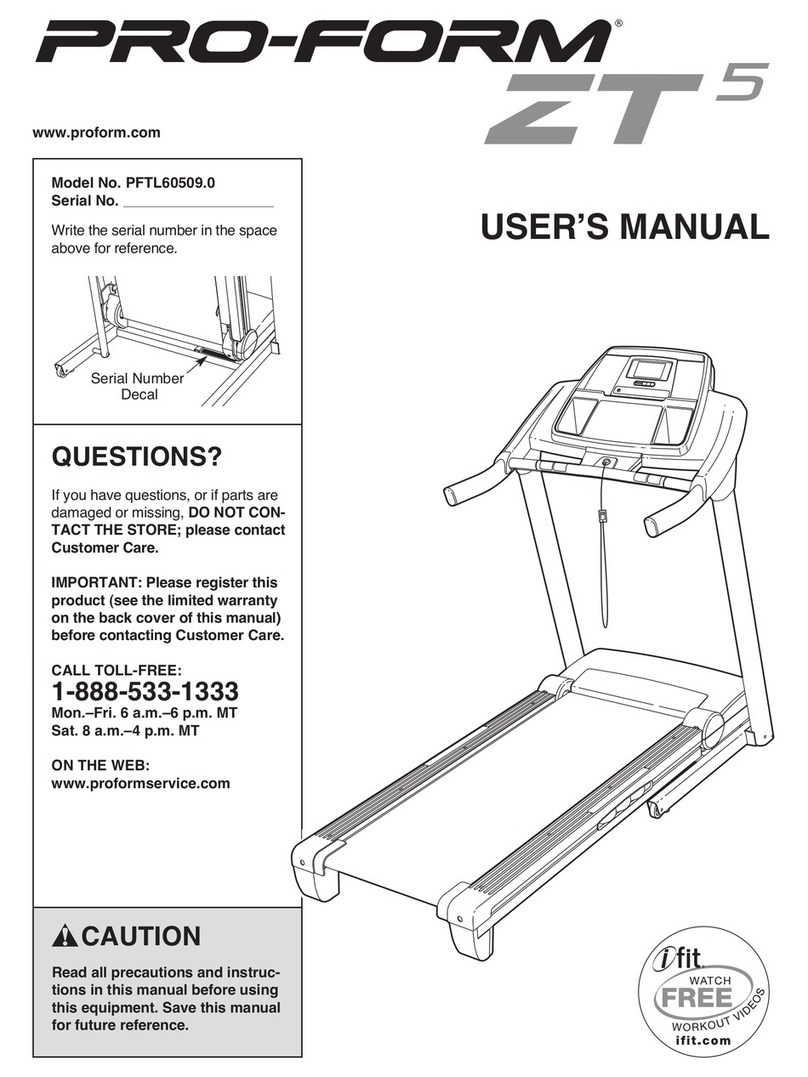 Pro-Form PFTL60509.0 User manual