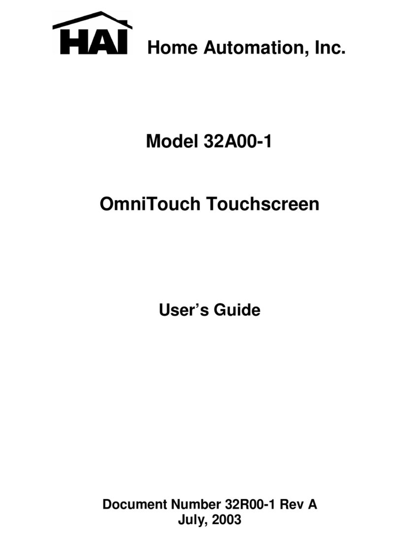 HAI OmniTouch 32A00-1 User manual