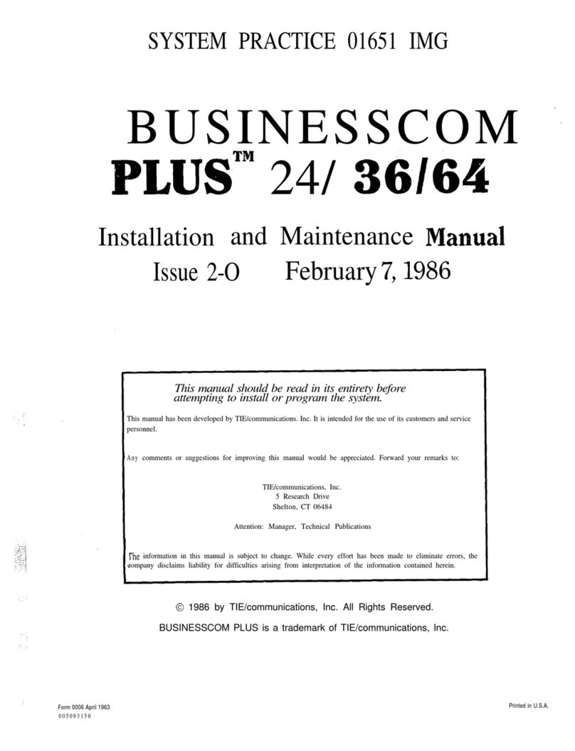 TIE PLUS24 Installation and maintenance manual