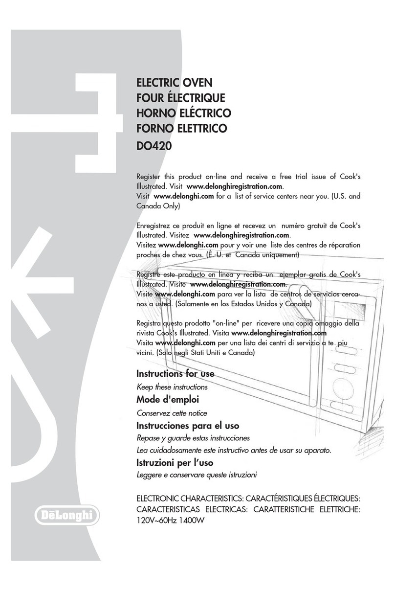 DeLonghi DO 420 User manual DeLonghi DO 420 User manual