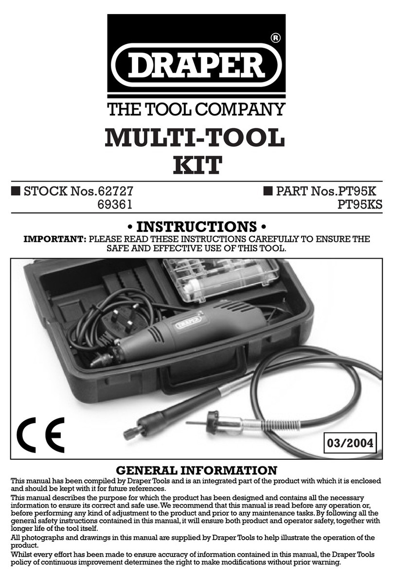 Draper PT95K User manual