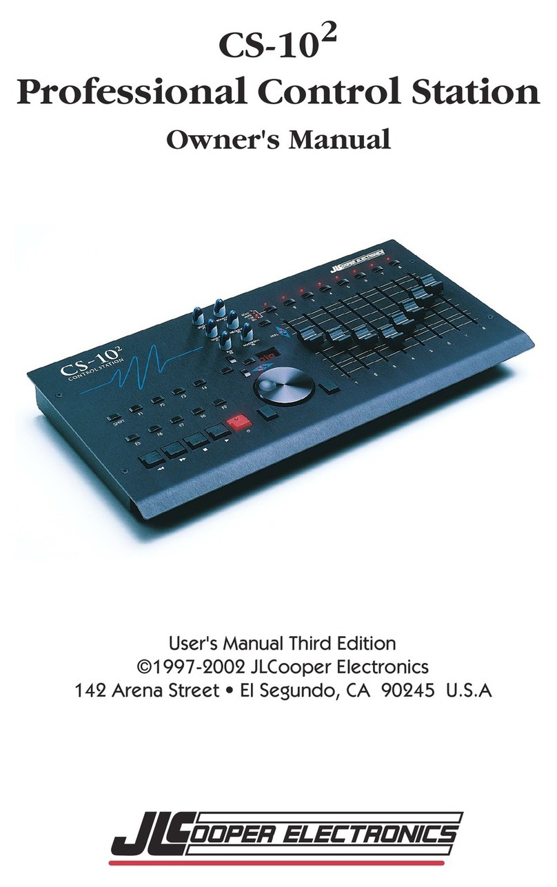 JLCooper Electronics CS-102 owner's manual