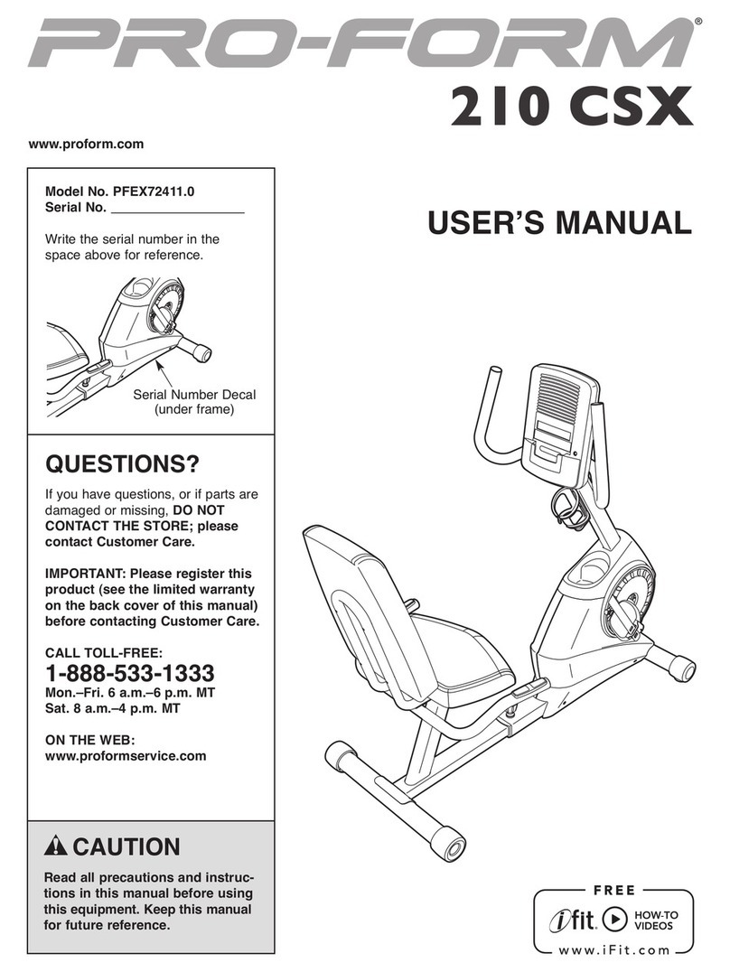Pro-Form PFEX72411.0 User manual