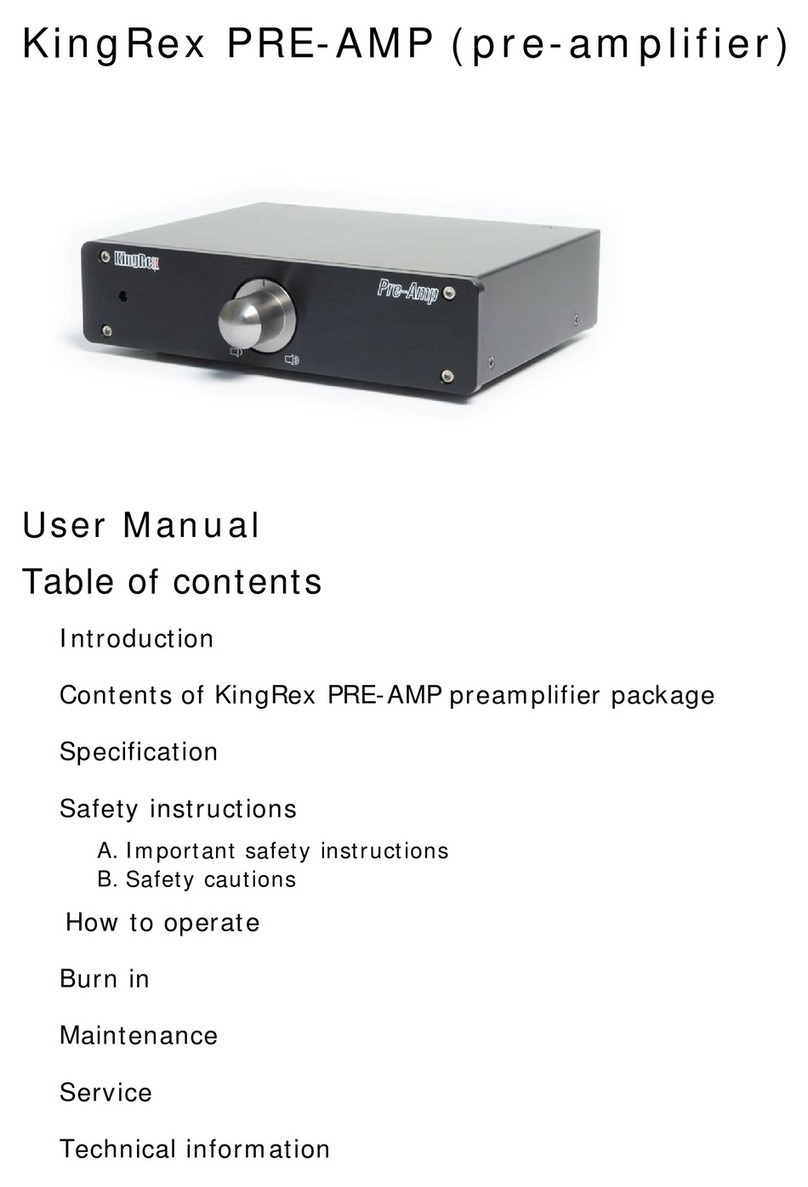 Kingrex PRE-AMP user manual