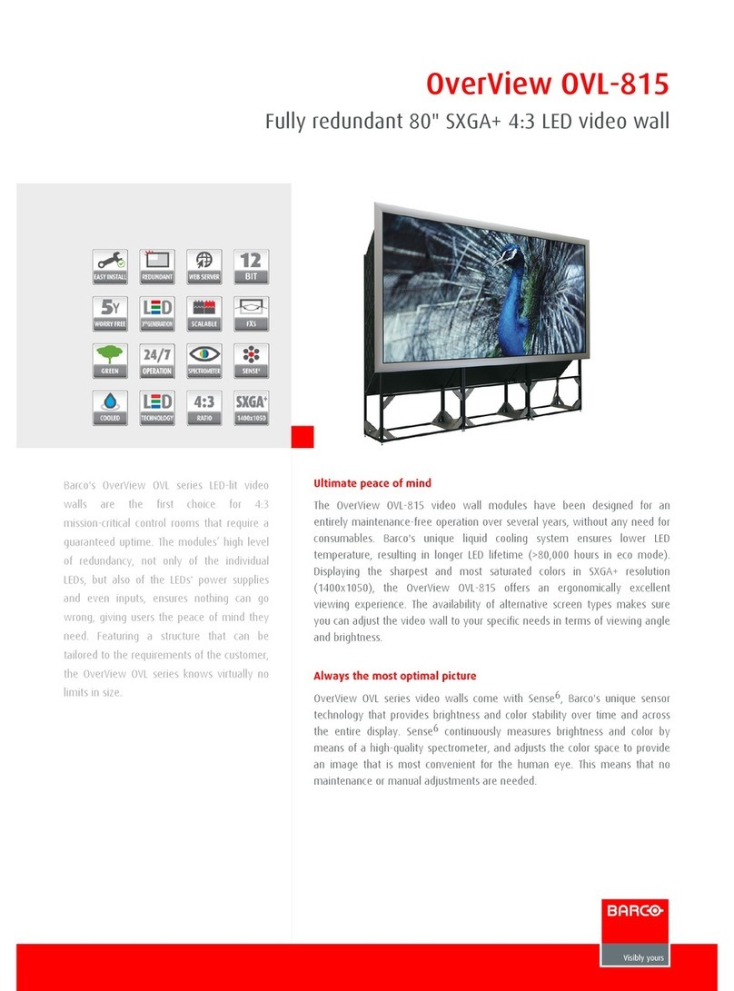 Barco OVL-­815 Installation instructions
