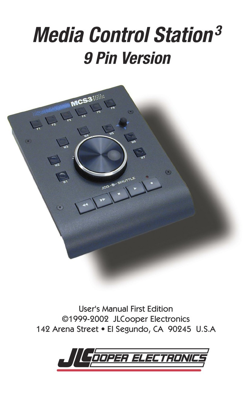 JLCooper Electronics 9 Pin Version user manual