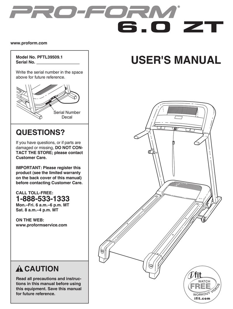 Pro-Form PFTL39509.1 User manual