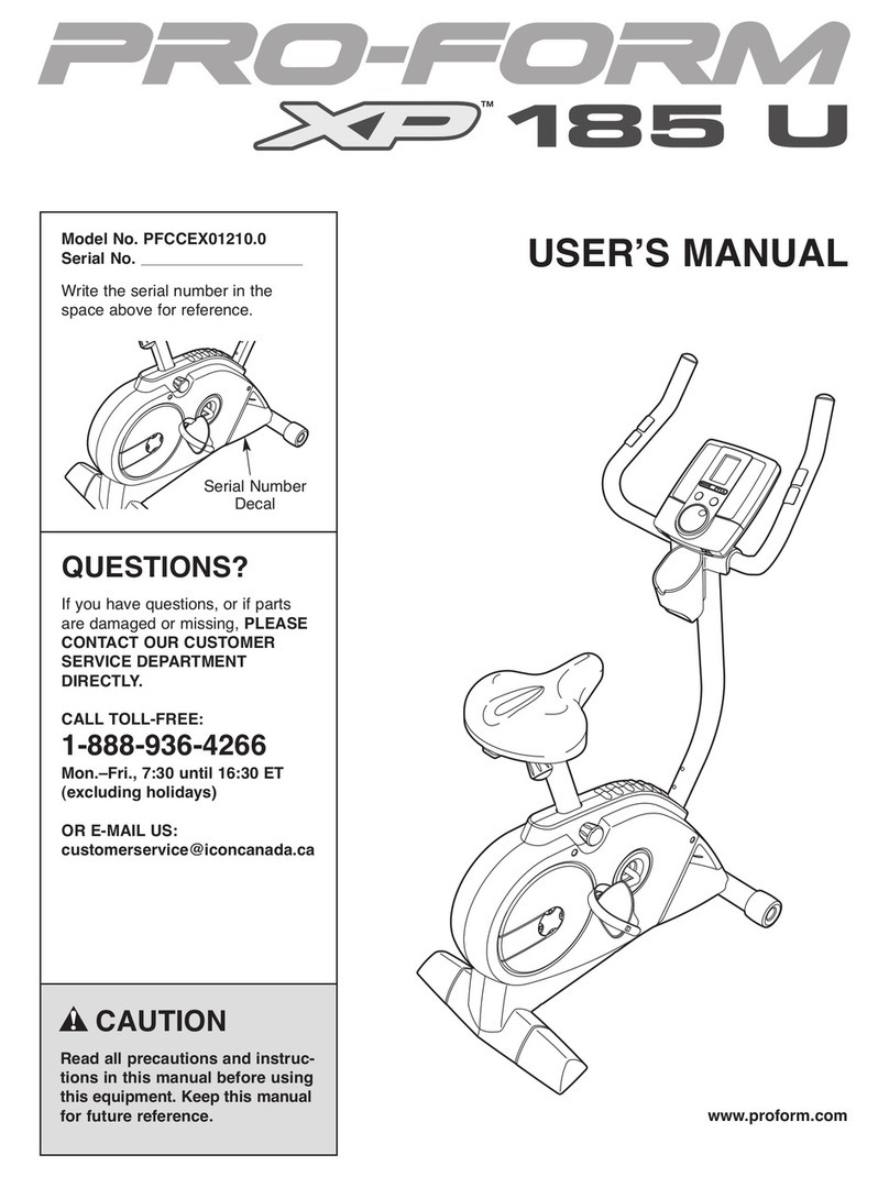 Pro-Form PFCCEX01210.0 User manual