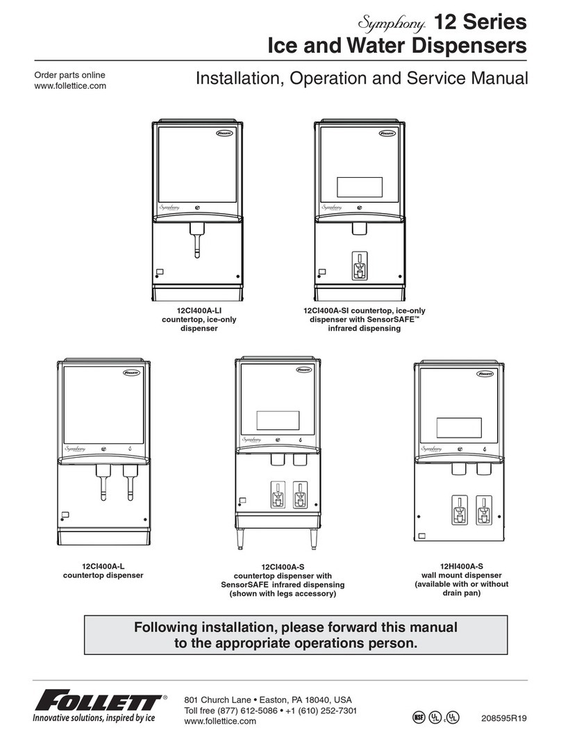 Follett 12 Installation, operation and service manual
