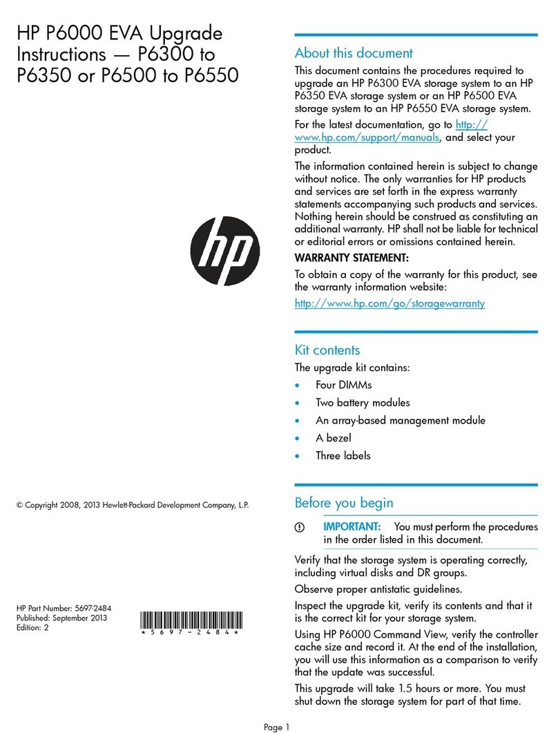 HP EVA P6000 Quick start guide
