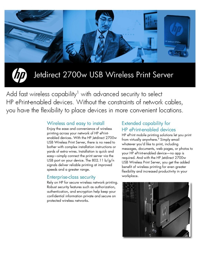 HP Jetdirect 2700w Technical specifications