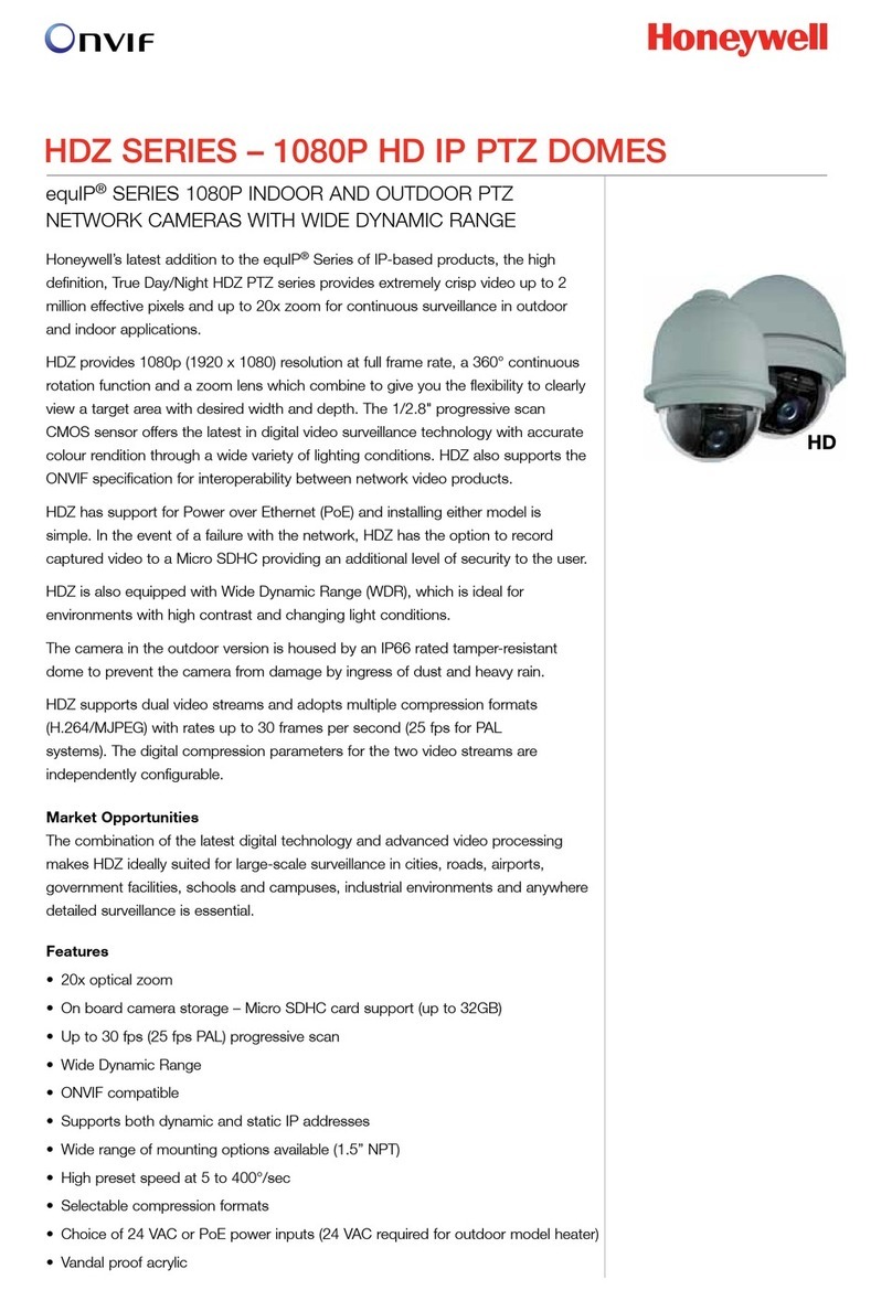Honeywell HDZ20HDX User manual