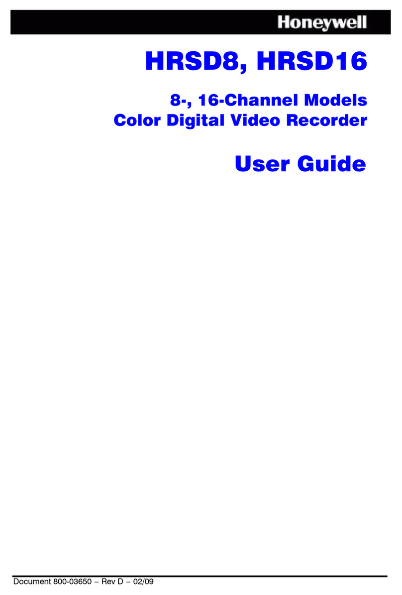 Honeywell HRSD8 User manual