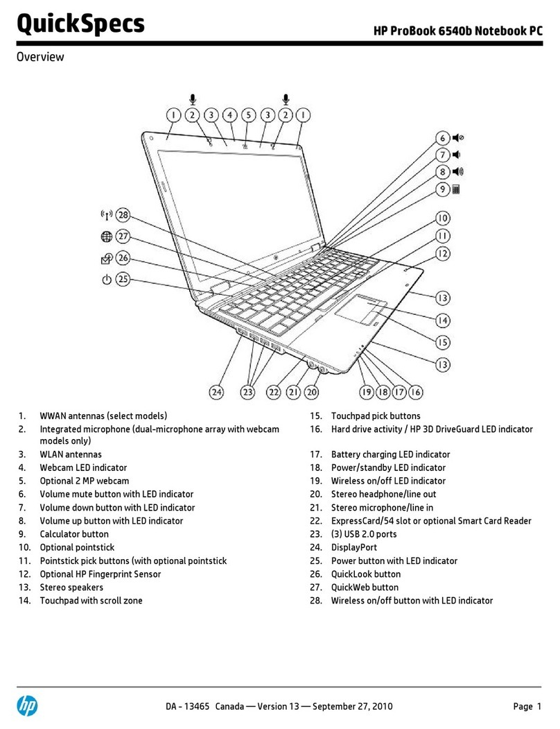 HP ProBook 6540b User instructions