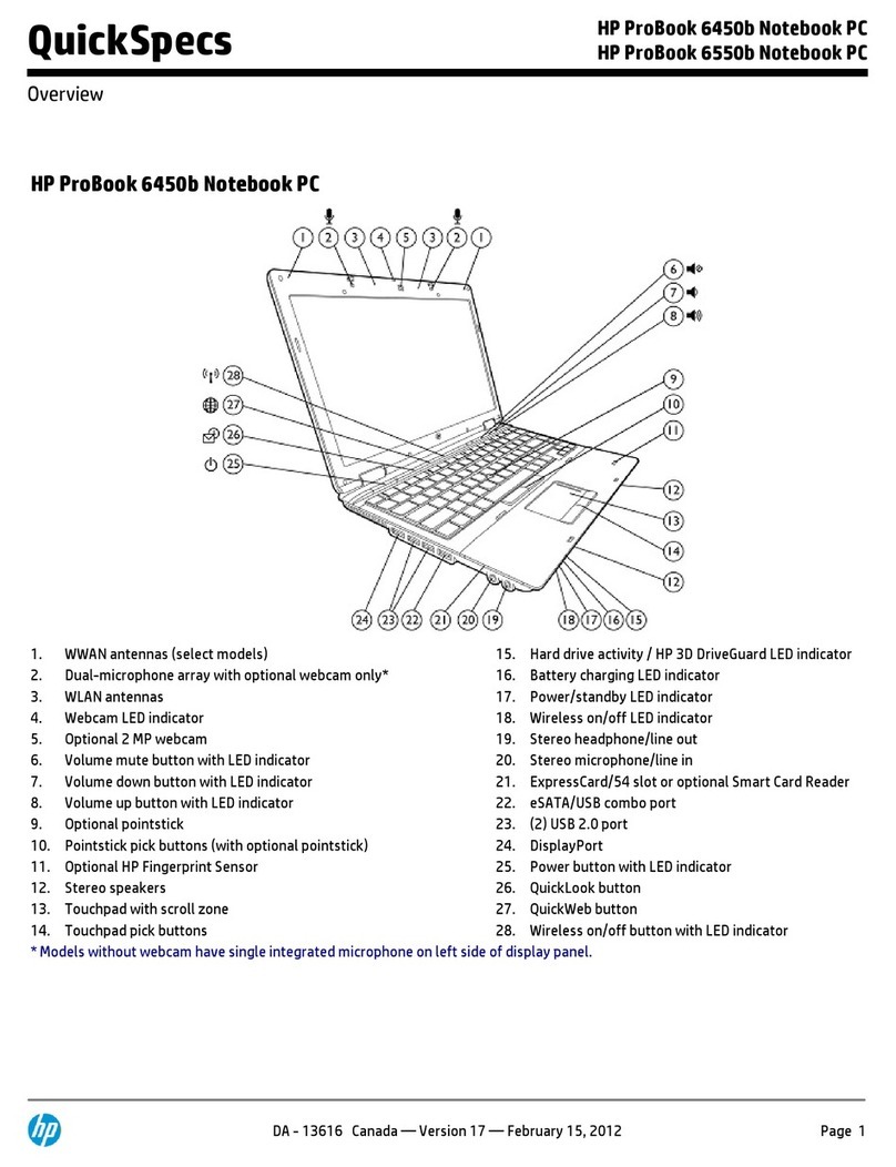 HP ProBook 6450b User instructions