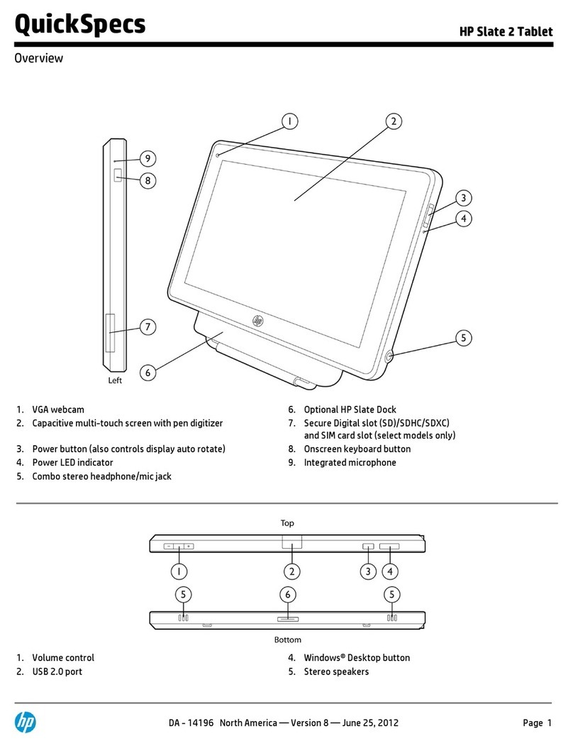 HP Slate 2 User instructions