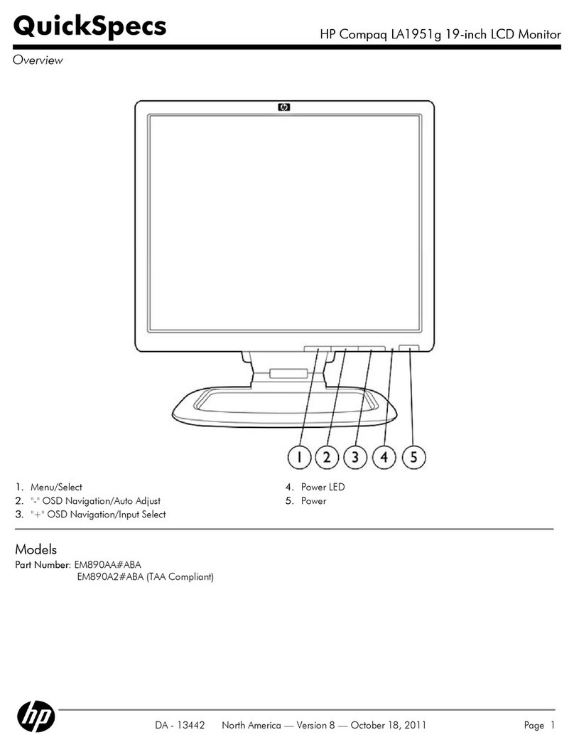 HP Compaq LA1951G User instructions HP Compaq LA1951G User instructions