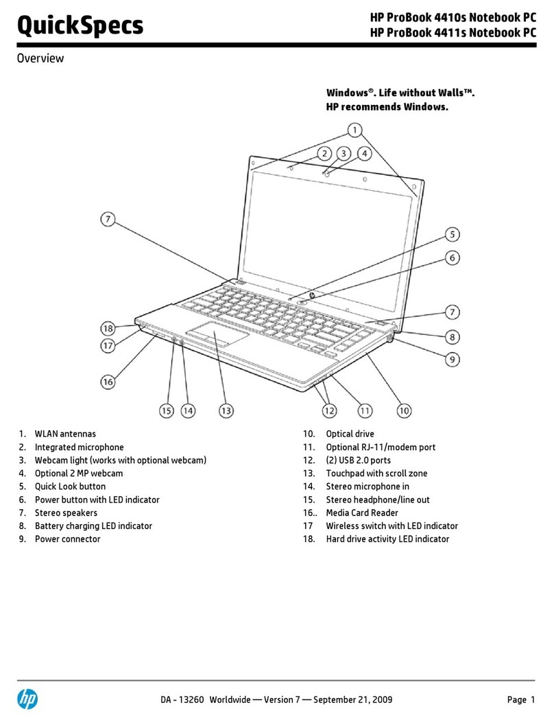 HP ProBook 4410s - Notebook PC User instructions HP ProBook 4410s - Notebook PC User instructions